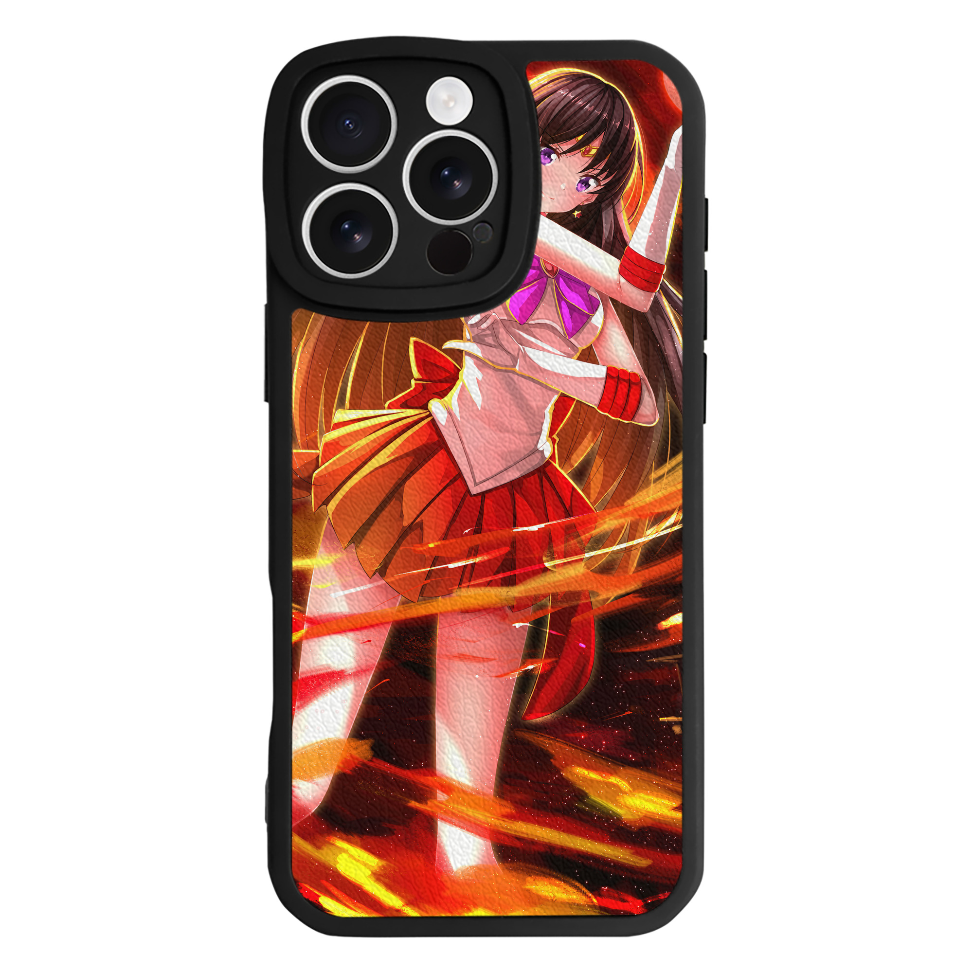 （画像用） 美少女戦士セーラームーン Sailor Moon 【iPhone 16シリーズ対応】シリコンスマホケース（レザー調） 材質：シリコン